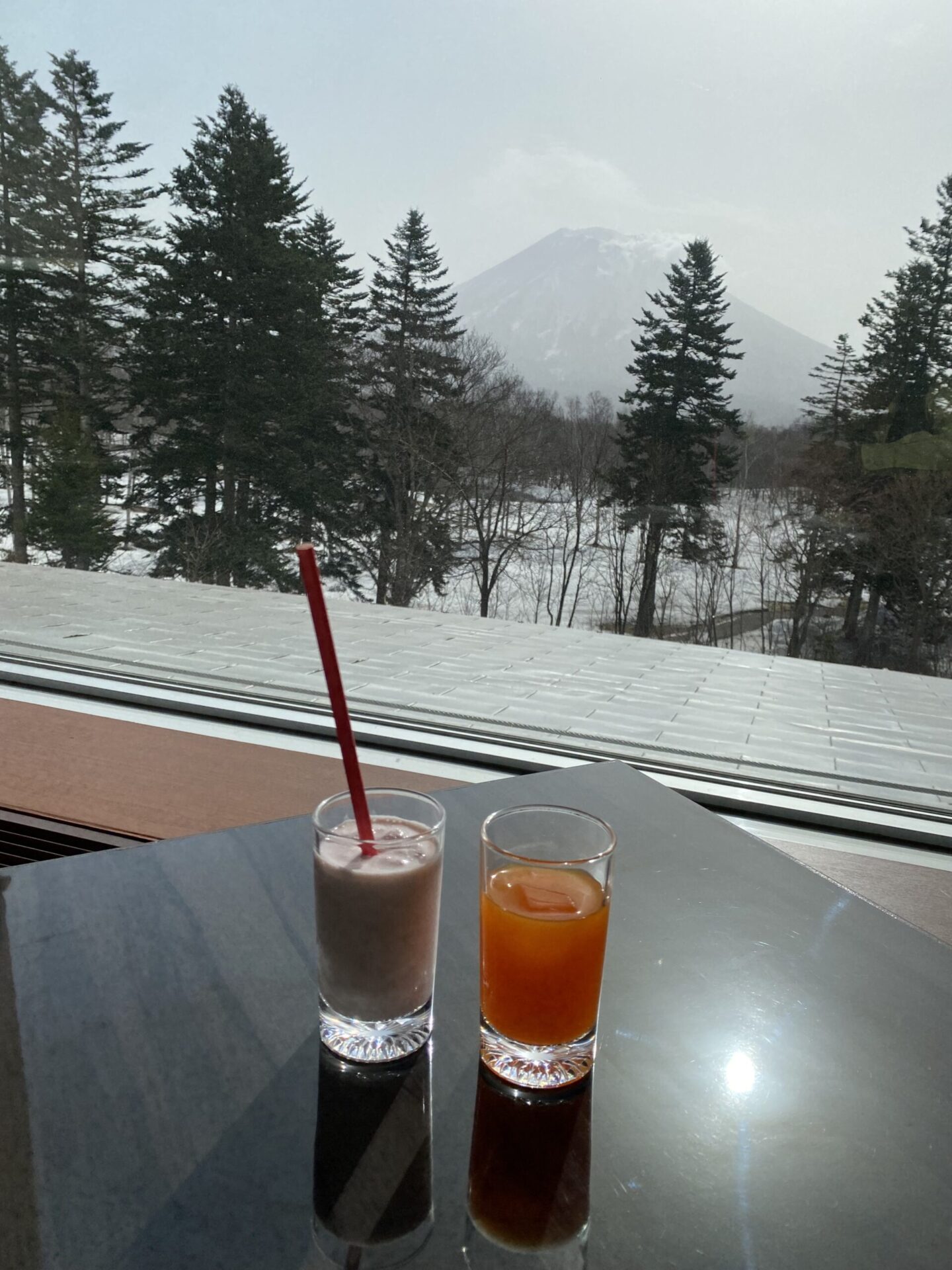 ヒルトンーニセコーレストランー朝食ージュース